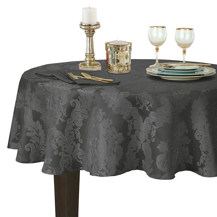 

Жаккардовая дамасская круглая скатерть Barcelona, ​​70 x 70 дюймов Elrene Home Fashions