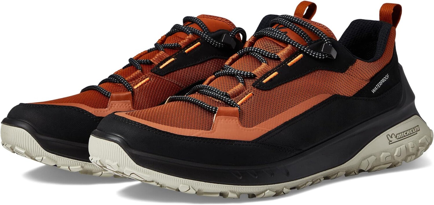 

Походная обувь водонепроницаемая Ultra Terrain Waterproof Low Hiking Shoe ECCO Sport, цвет Black/Cognac