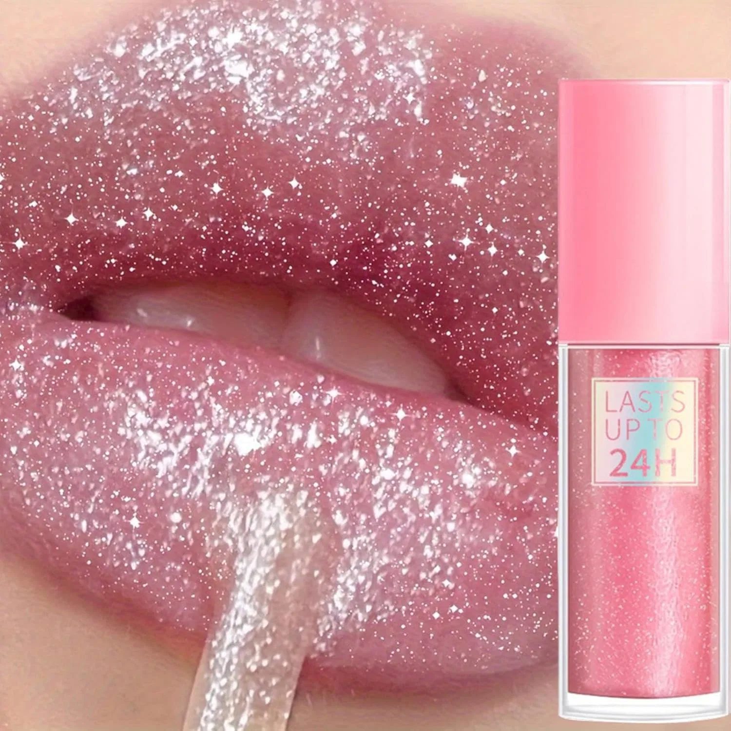 Блеск для губ Shi ммer Lip Plumper Gloss с мерцающим финишем, увлажняющий, 01# — фото 3