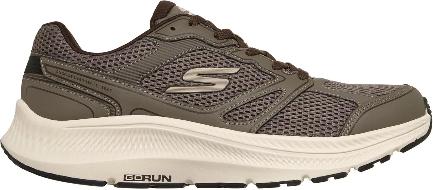 Мужские кроссовки Skechers Go Run Consistent 2.0 Mapleton, 2-Brown Leather Textile — фото 4