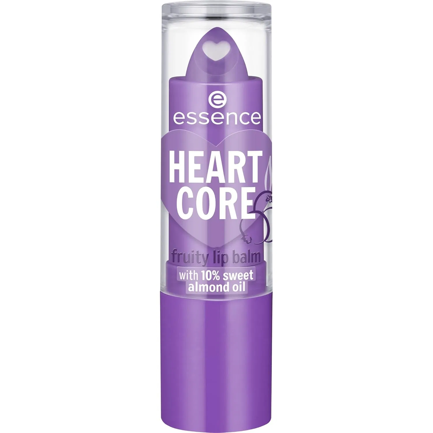 Фруктовый бальзам для губ essence HEART CORE, оттенок 06, фиолетовый Essence, 06 Amazing Acai