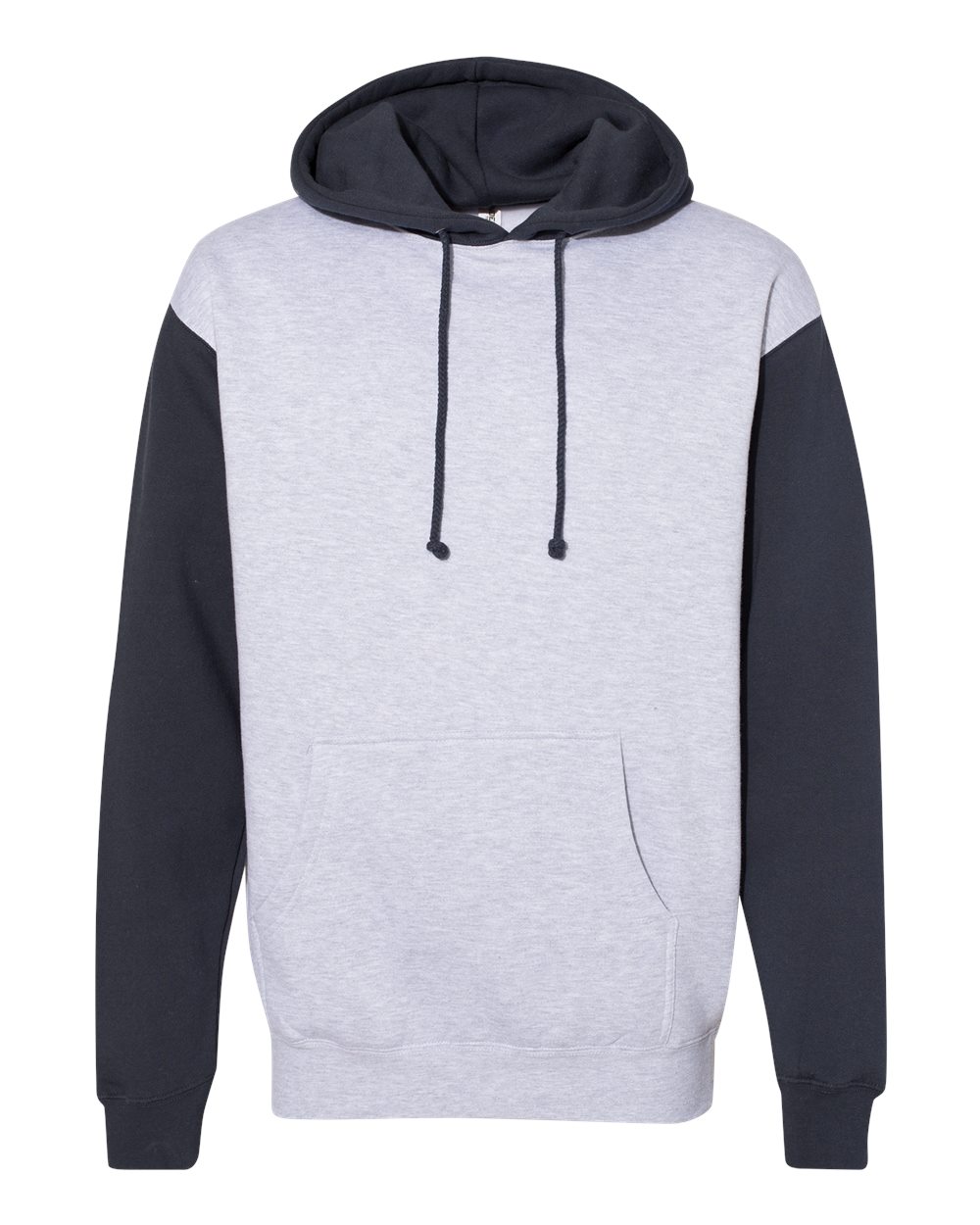 

Мужская толстовка с капюшоном, утяжеленная Independent Trading Co., цвет grey heather/ slate blue