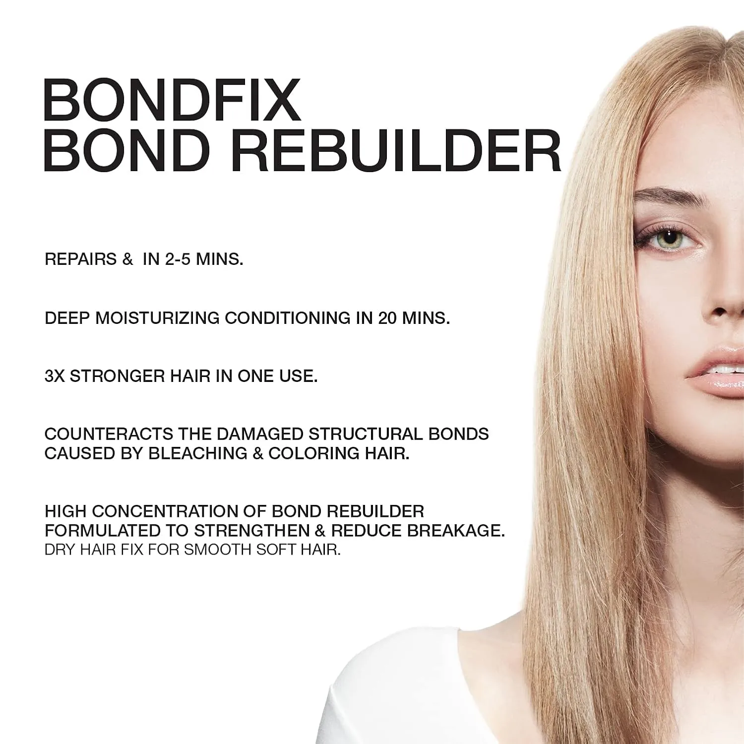 Увлажняющая маска-кондиционер для волос Celeb Luxury, BondFix Bond Rebuilder для ежедневного увлажнения, глубокое увлажнение волос для их силы и здоровья — фото 3