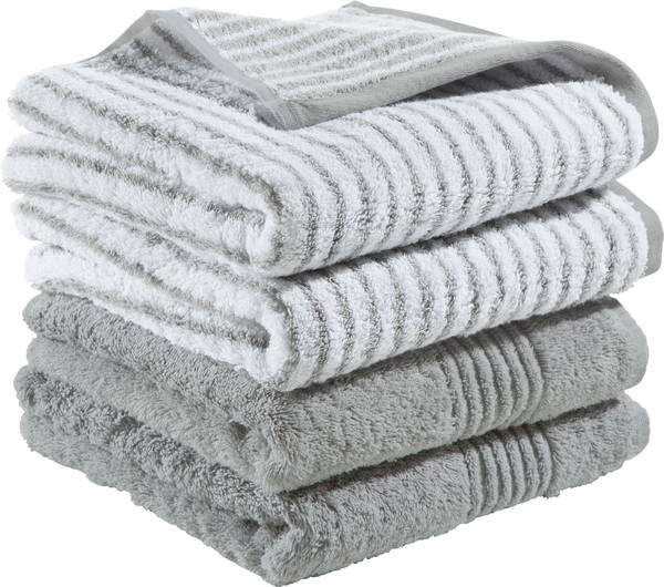 

Полотенце Erwin Müller 4er-Pack 138325, 50x1x100 см, серебряный