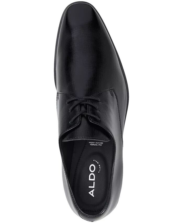 Мужские туфли дерби из кожи Mackle на шнуровке ALDO, черный — фото 4