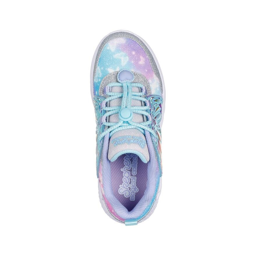 Кроссовки Skechers Kids Lifestyle Shoes PS Low-top Blue/Purple, серебряный — фото 4
