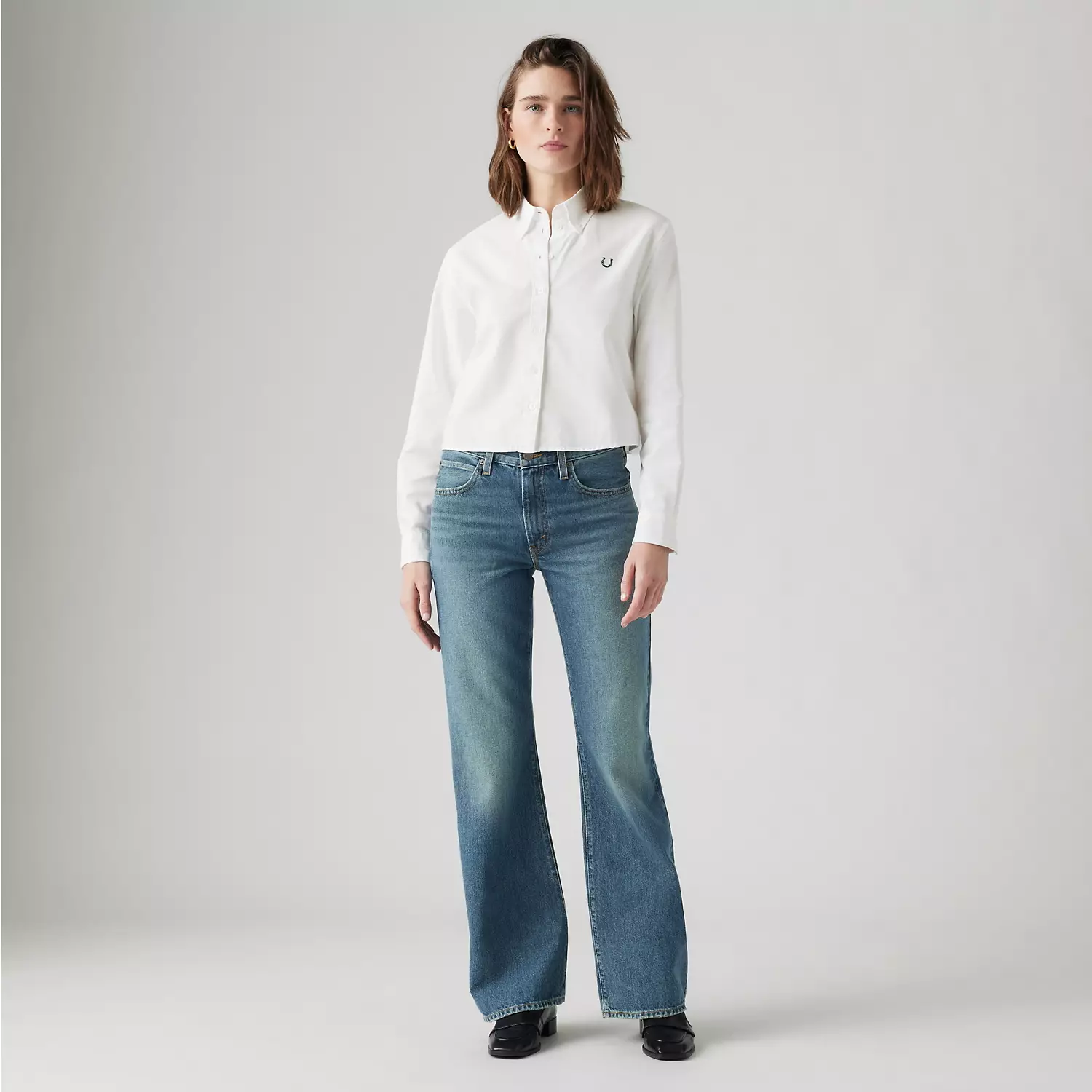 

94 мешковатые женские джинсы Bootcut Levi's, цвет Paradise Found - Dark Wash