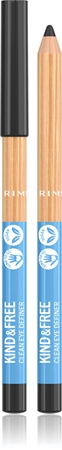 

Интенсивный цветной карандаш для глаз Rimmel Kind & Free, 1 Pitch Black 1,1 g