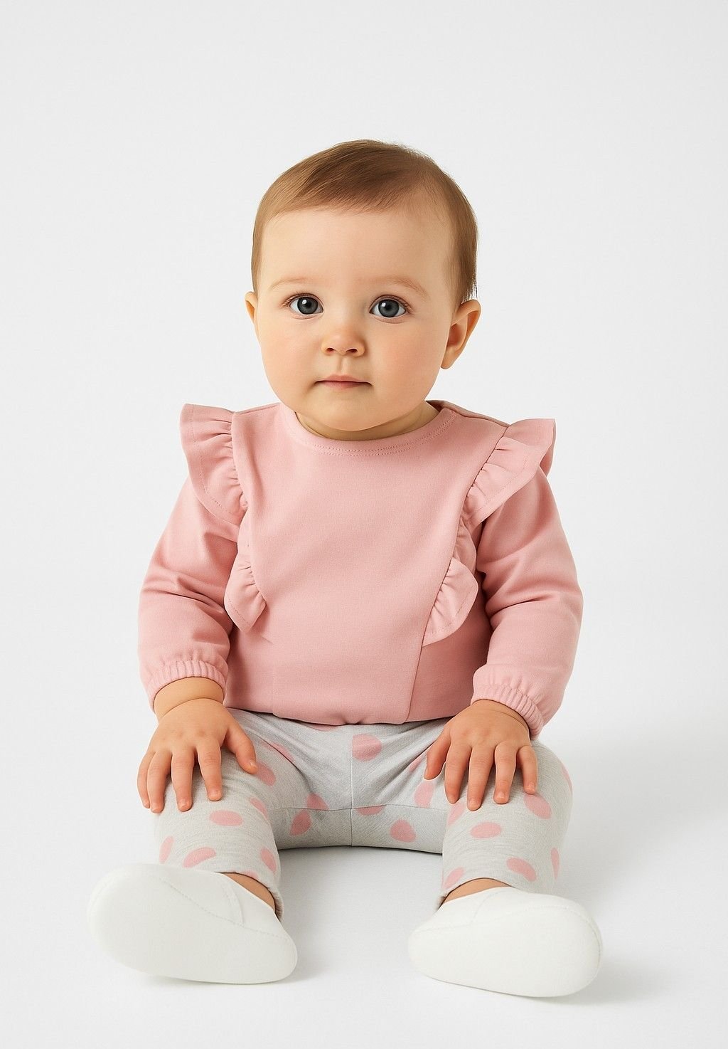 

Блуза CREW NECK AND SET MINOTI, цвет Light Pink Light Grey
