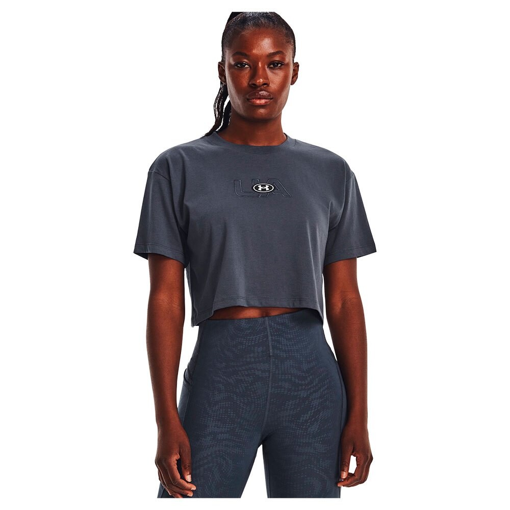 

Футболка Under Armour Branded Logo Crop, серый