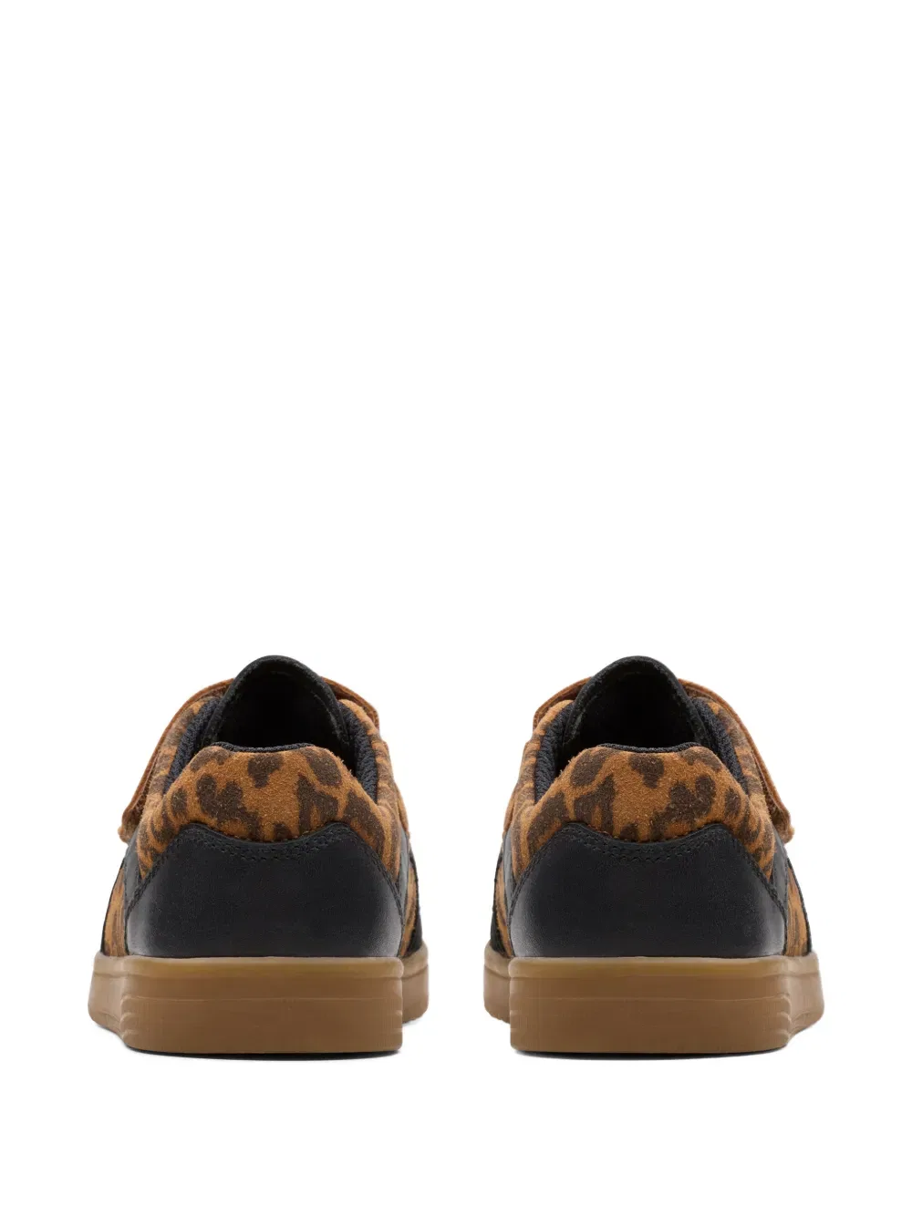 Кроссовки в стиле диско с леопардовым принтом Clarks Kids, черный — фото 3