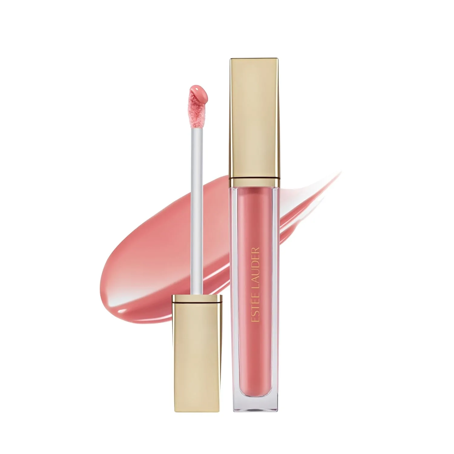 Масло для губ Estée Lauder Glossy Pout | Увлажняет и придает объем, с легким оттенком | Содержит гиалуроновую кислоту и витамин Е, 02 Strawberry Milk - Light Pink