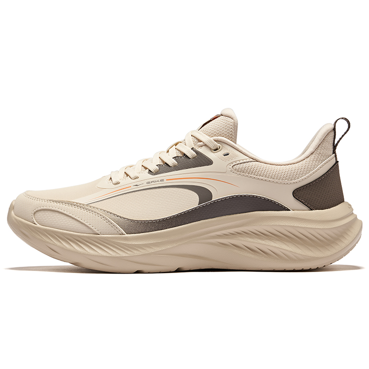 

Кроссовки для бега Shock Absorbers Rebound Low Top, мужские, теплые, из высушенного дерева, серые Erke, Warm Linen Dried Wood Gray
