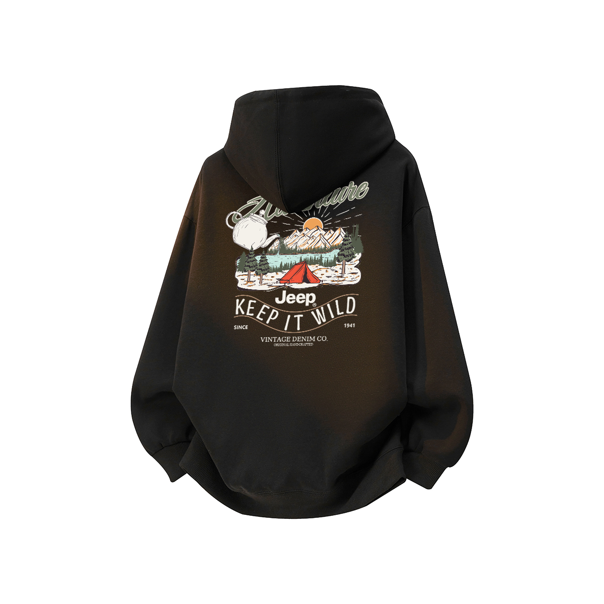 

Толстовка Unisex Hooded Moderate Regular Jeep, night черный[fleece-lined]