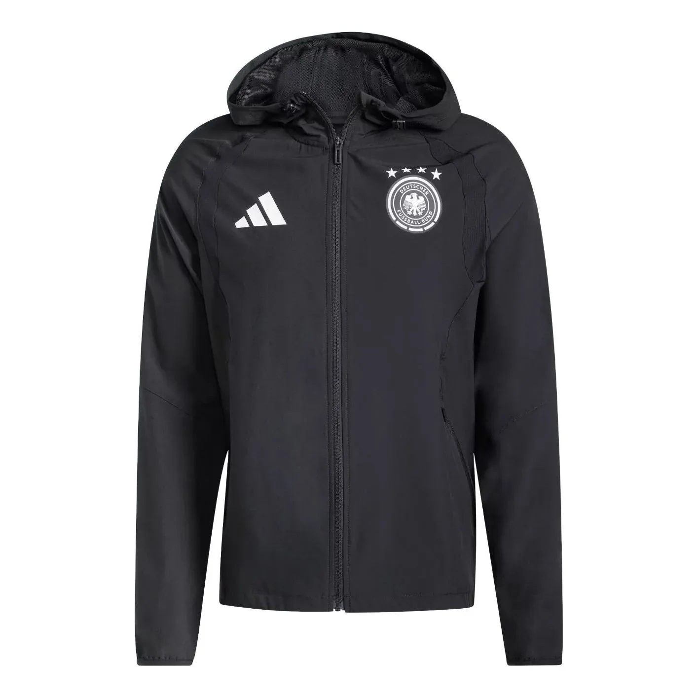 Ветровка Adidas Germany Tiro Travel Full Zip Windbreaker 'Black'