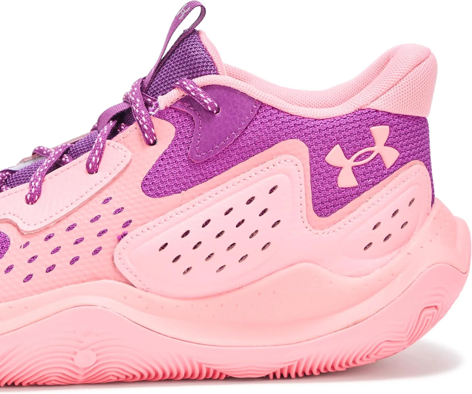 Баскетбольные кроссовки Under Armour Men's Ua Jet '23, фиолетовый/розовый — фото 4