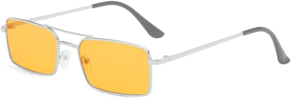 

Ретро солнцезащитные очки для женщин, очки в стиле стимпанк, металлические солнцезащитные очки, винтажные зеркальные очки с защитой от УФ-излучения UV400 generic, Silver Orange