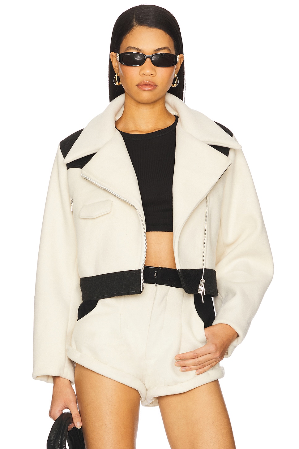 

Куртка "Love Story" от Understated Leather, black & cream