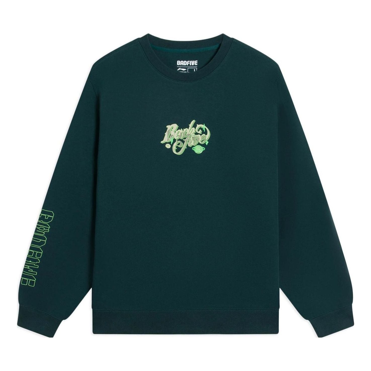

Спортивная толстовка Li-Ning BadFive Graphic Sweatshirt 'Dark Green' AWDS653-9, зеленый