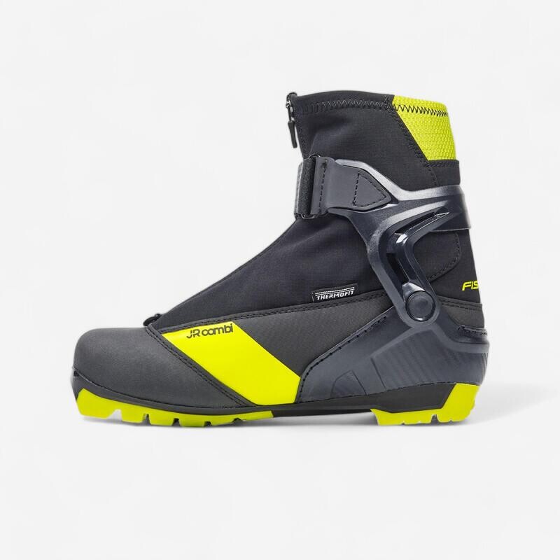 

Детские ботинки Fischer, цвет black/fluo neon yellow