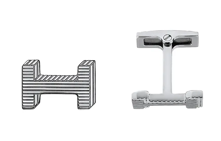 

Мужские запонки серебряные HERMES, серебряный