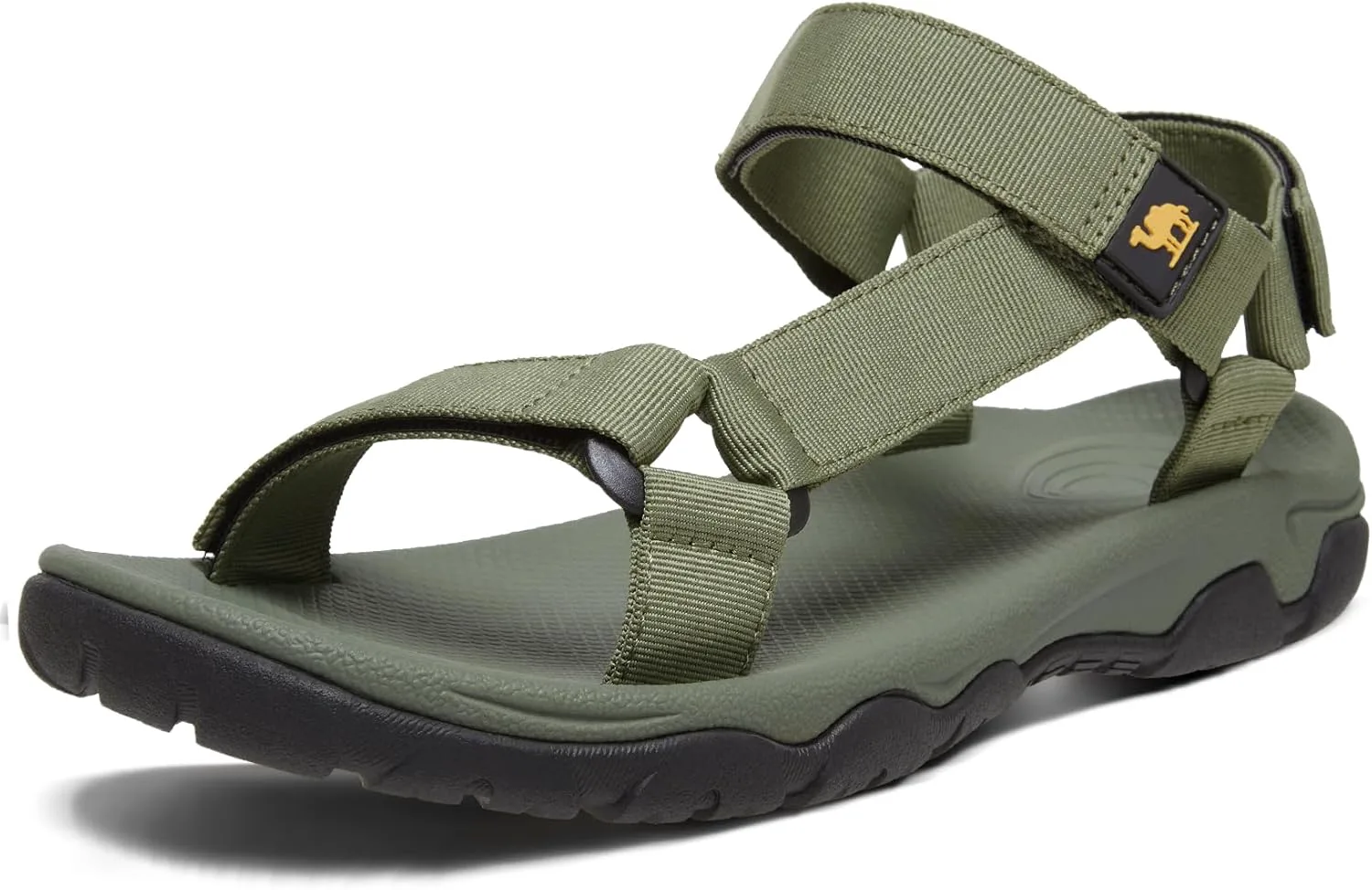 

CAMELSPORTS Mens Hiking Сандалии Open Toe Outdoor Beach Сандалии Waterproof Sport Сандалии Water Shoes for Athletic Walking, зеленый