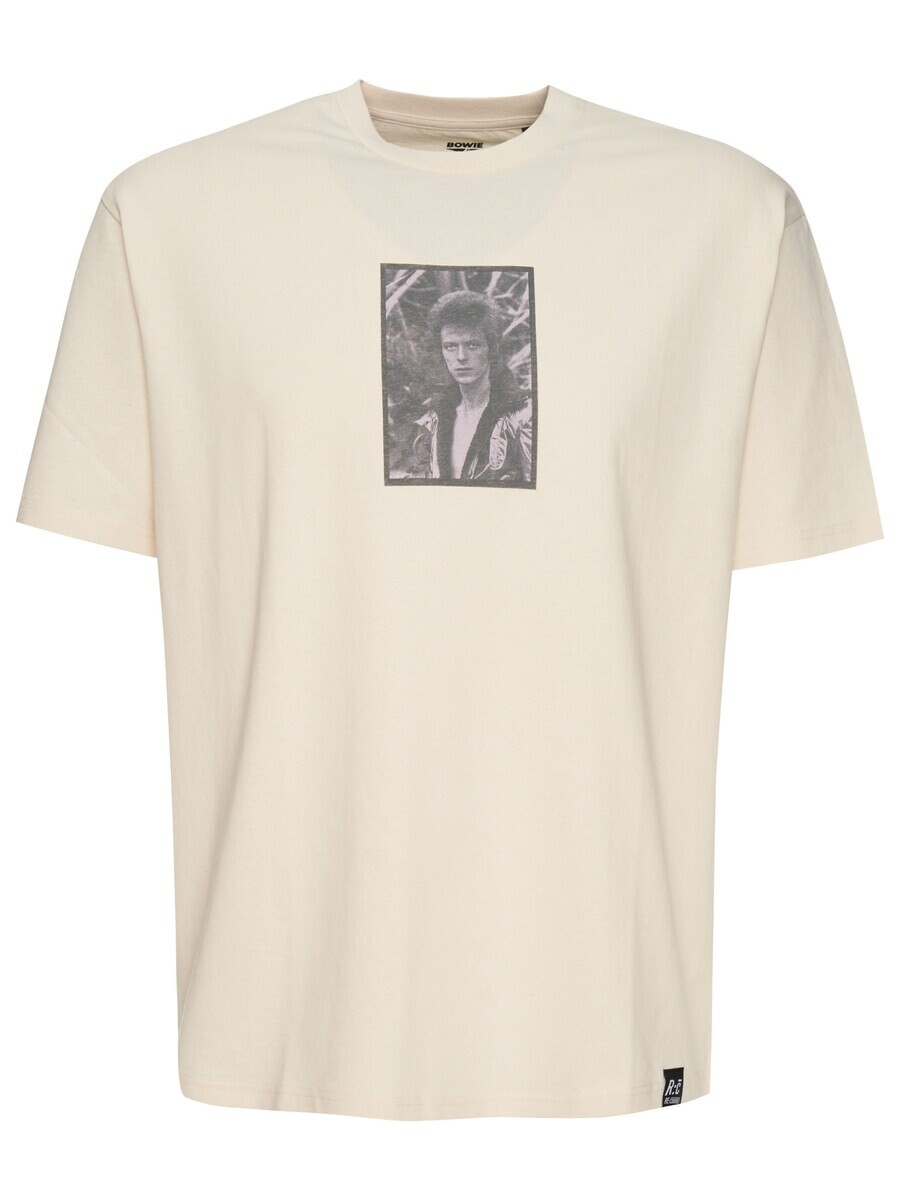 

Классическая футболка Recovered Shirt David Bowie King Of Rock Relaxed, экрю