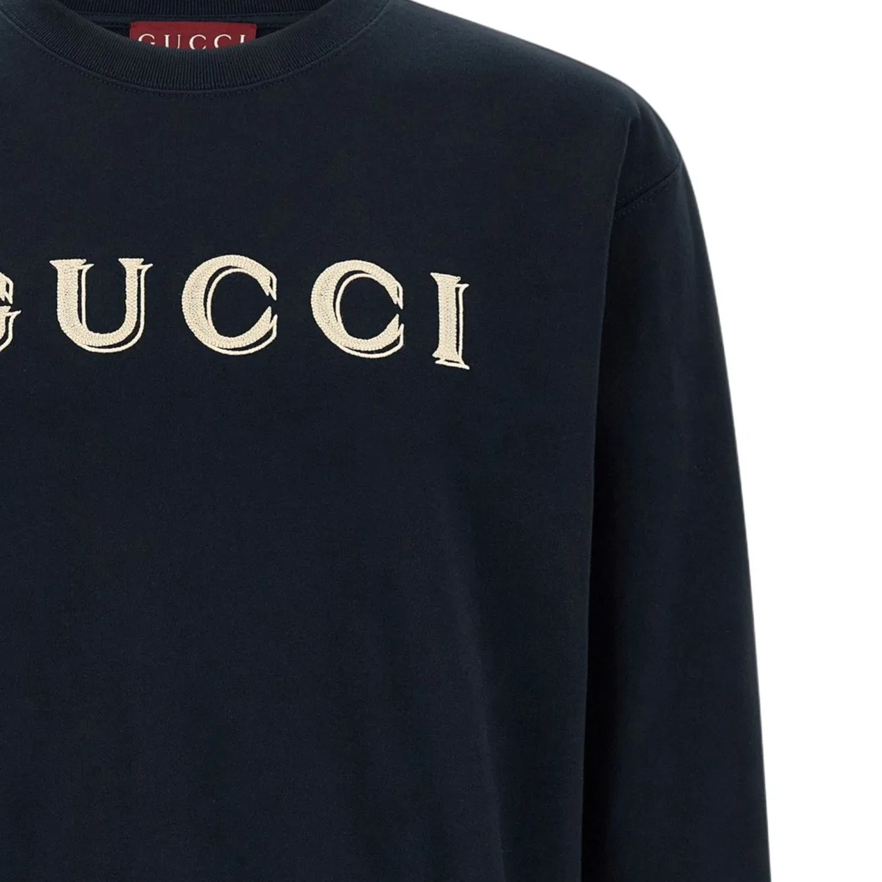 Джерси-свитшот GUCCI с вышивкой, Blue — фото 4