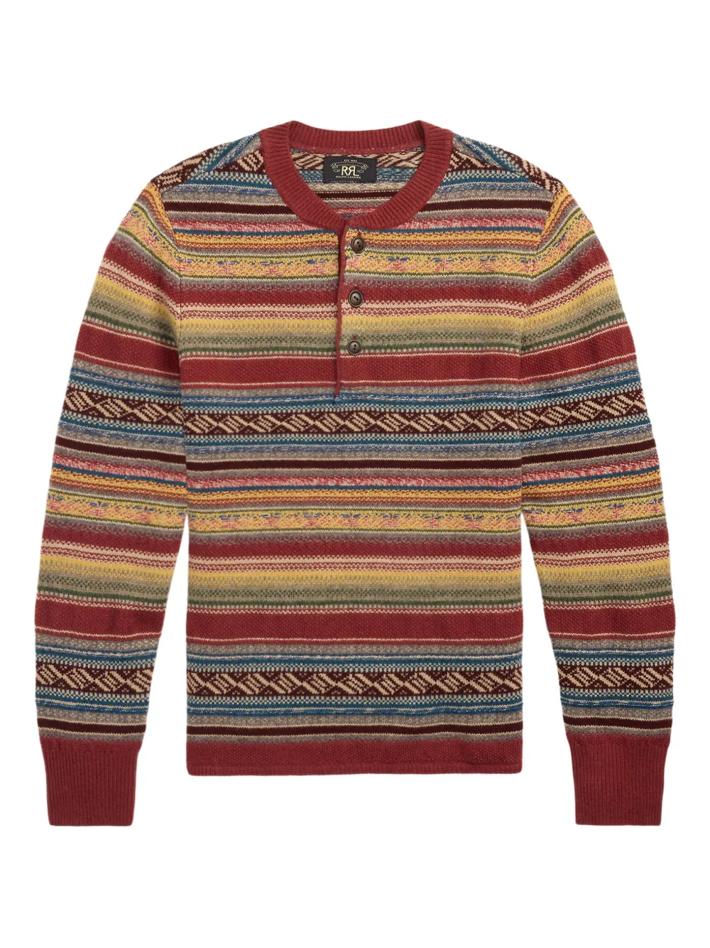 

Свитер вязки интарсия Ralph Lauren RRL, красный