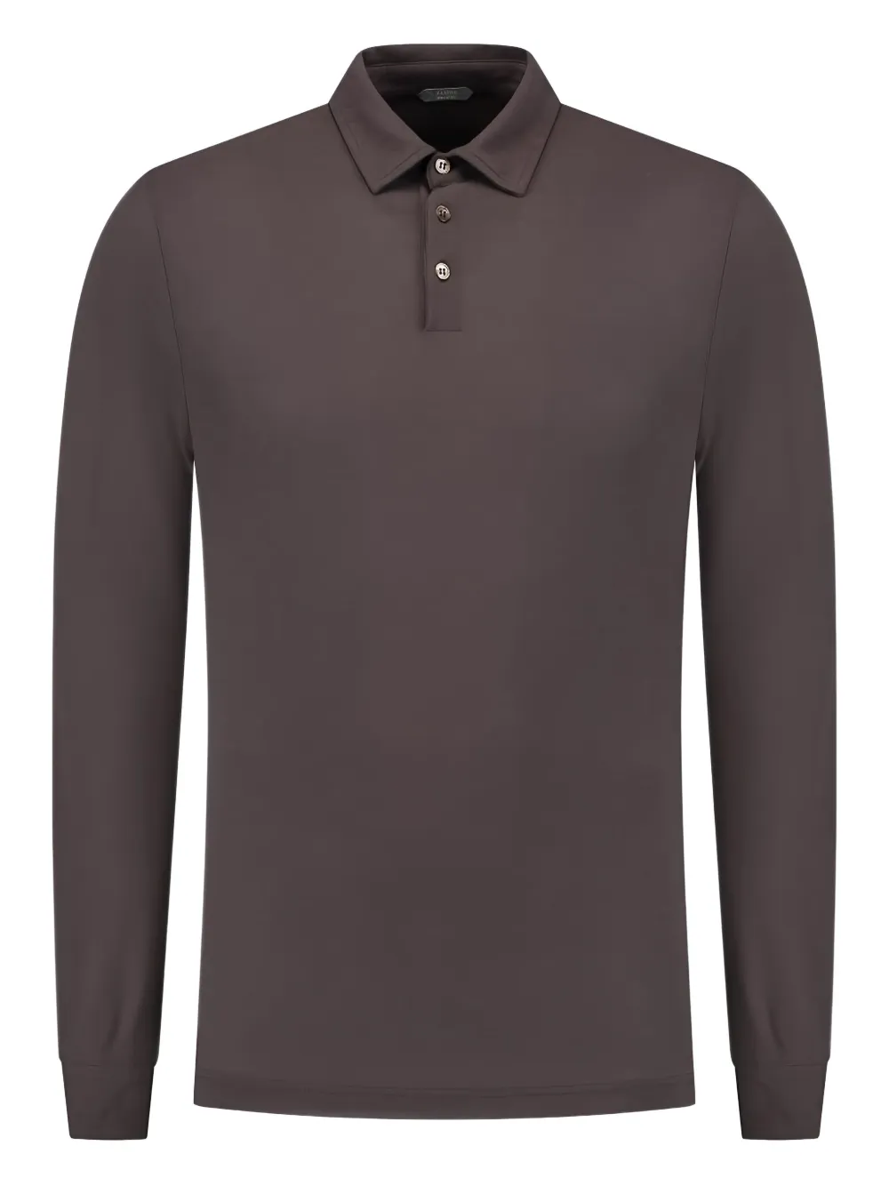 

Рубашка поло с длинными рукавами Zanone, коричневый