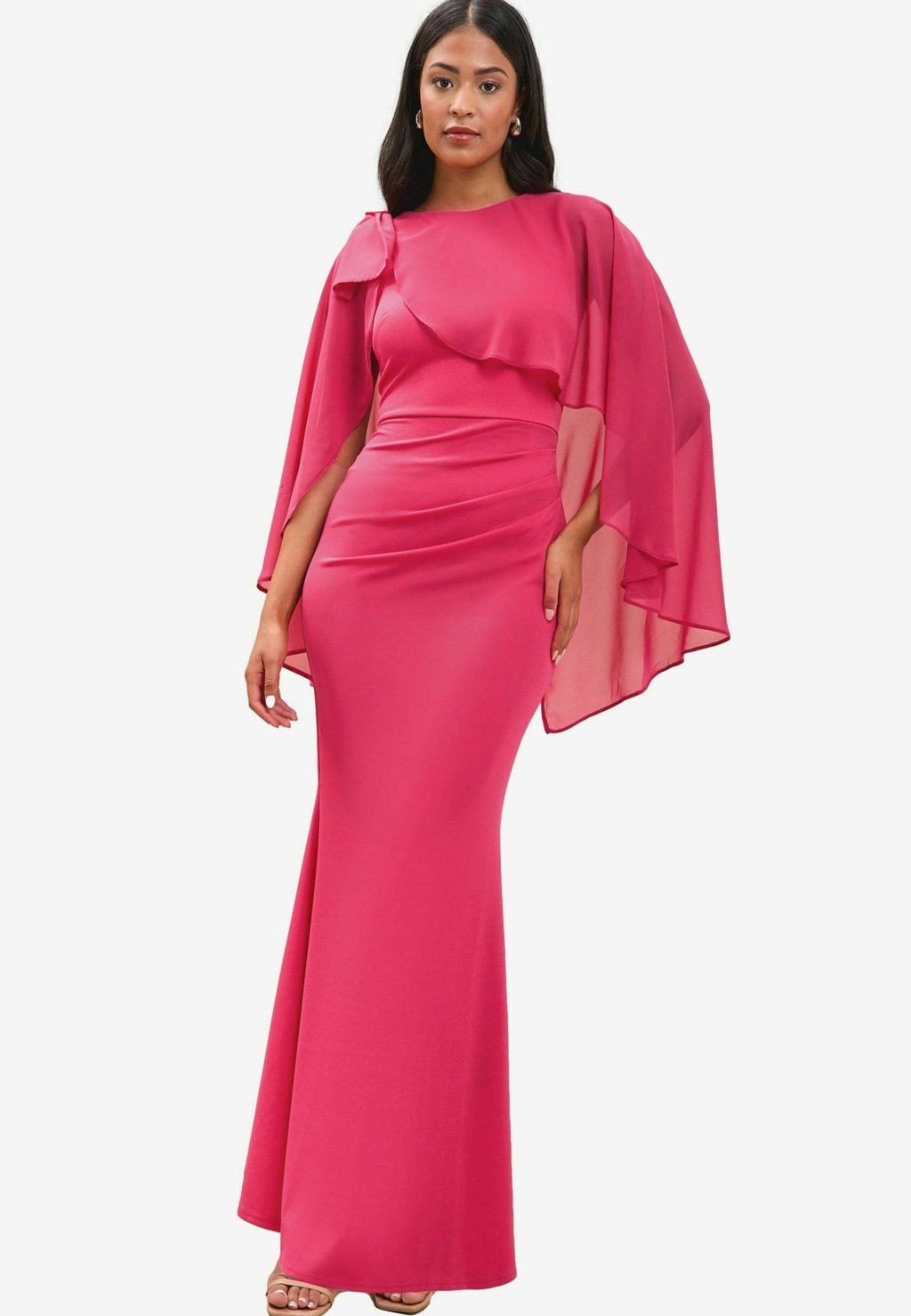 

Платье макси SHOULDER LONG SLEEVE Lipsy, розовый