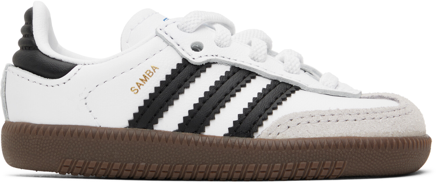 

Бело-черные кроссовки Samba OG Baby Adidas Kids