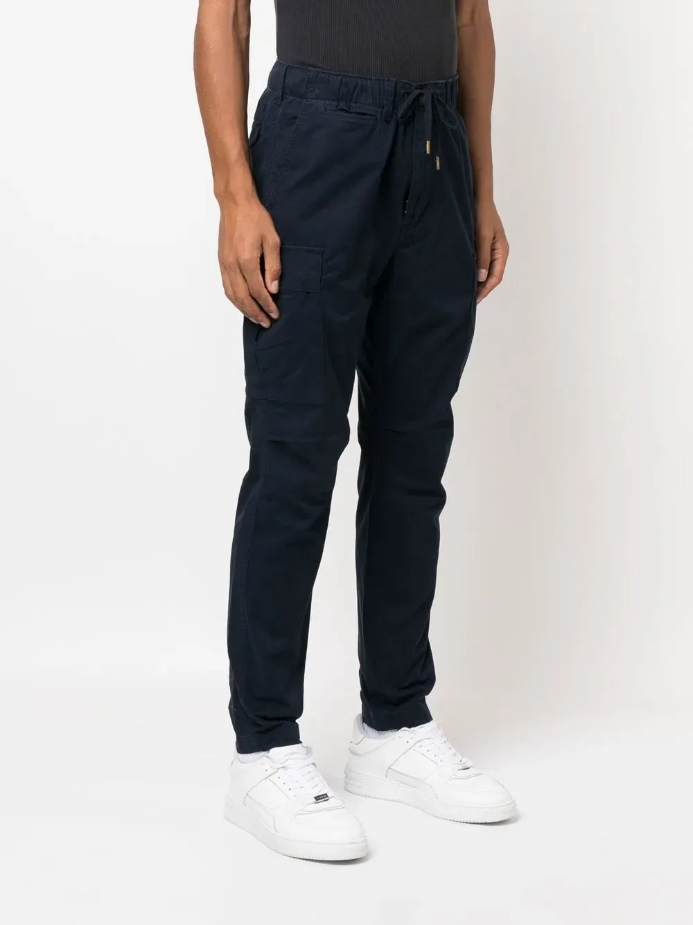 Зауженные брюки с завязками на талии Polo Ralph Lauren, синий — фото 3