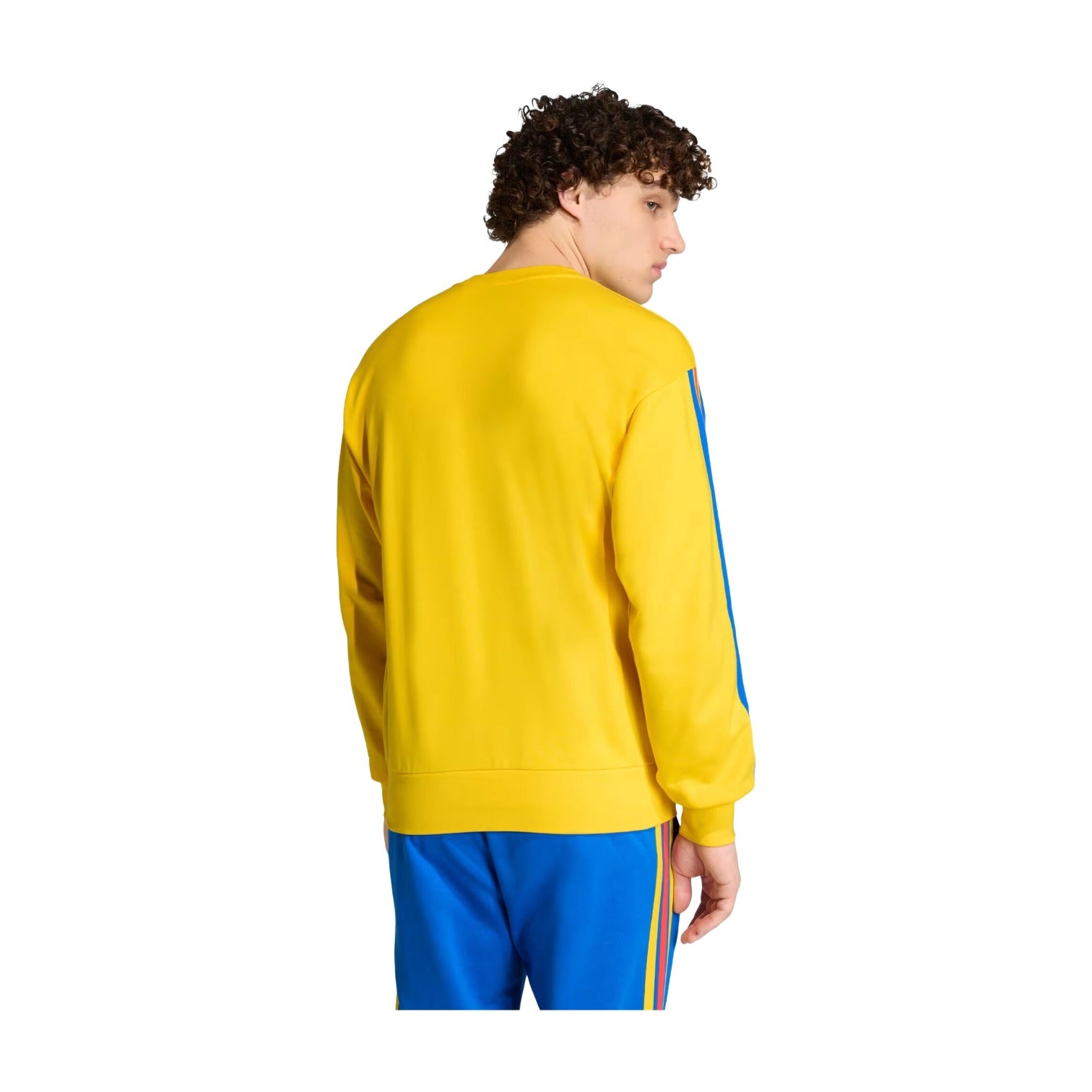 Свитшот Adidas Colombia DNA Crew Sweat 'Impact Yellow' — фото 3
