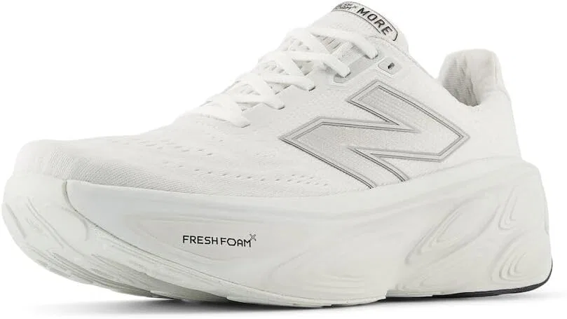 Мужские беговые кроссовки New Balance Fresh Foam More, White Reflection Silver Metallic