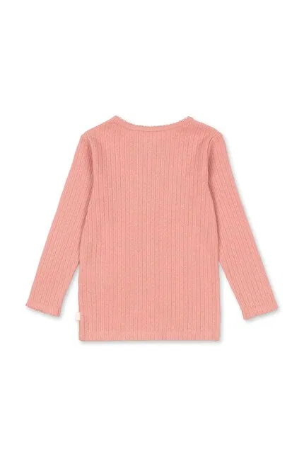 Лонгслив детский с принтом Minnie Blouse Konges Sløjd, розовый — фото 2