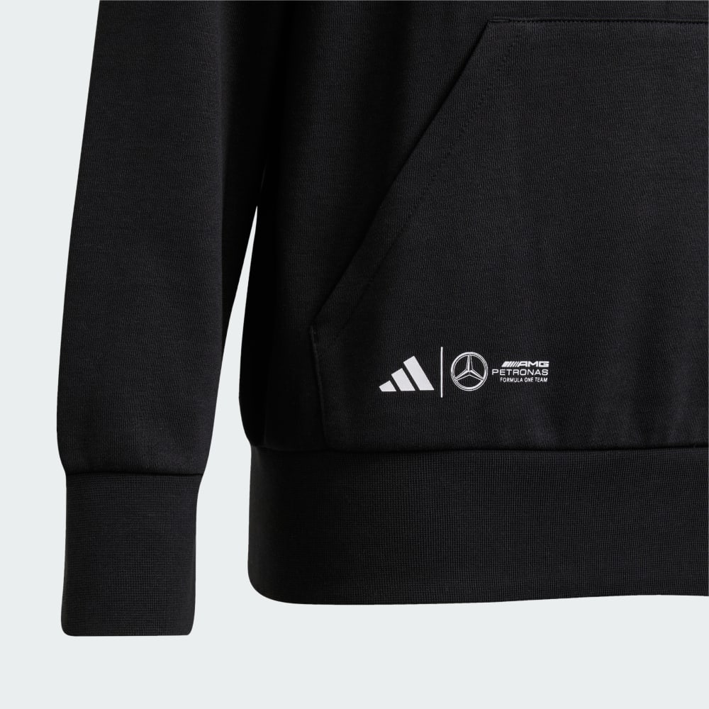 Спортивное худи Adidas Mercedes - AMG Petronas Formula One Team George Russell Graphic Hoodie, черный — фото 4