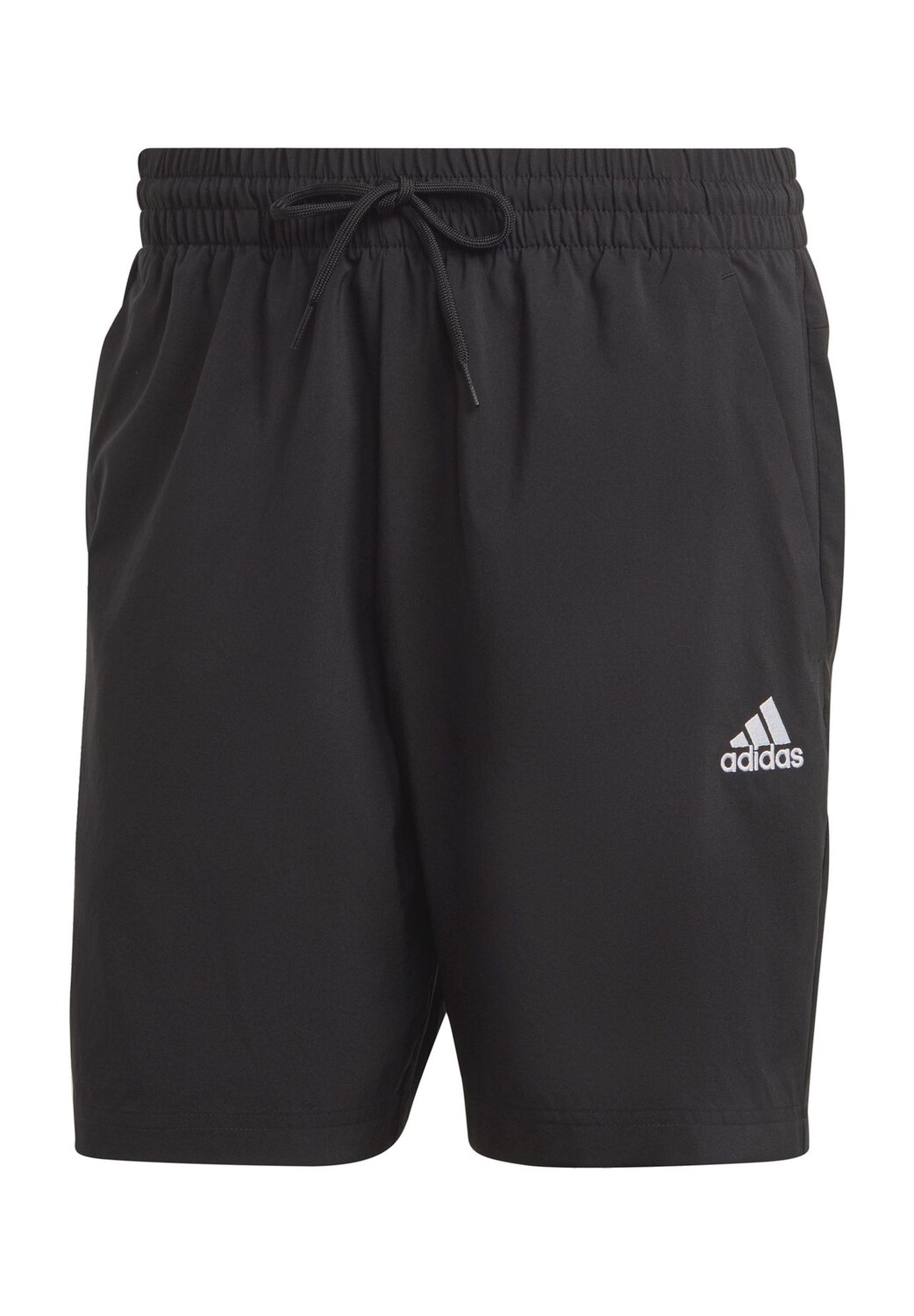 

Шорты, вышивка логотипа, кулиска, мужские adidas, черный