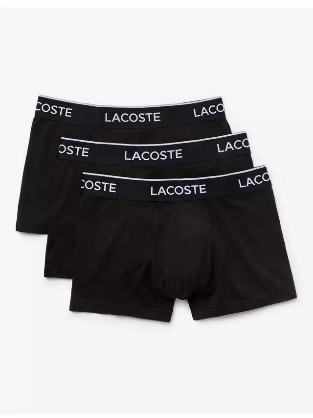 

Трусы Lacoste Cotton Stretch 3 шт, черный