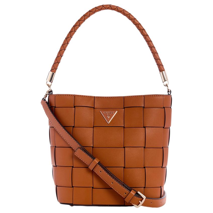 

GUESS Искусственная кожаная сумка через плечо, Brown