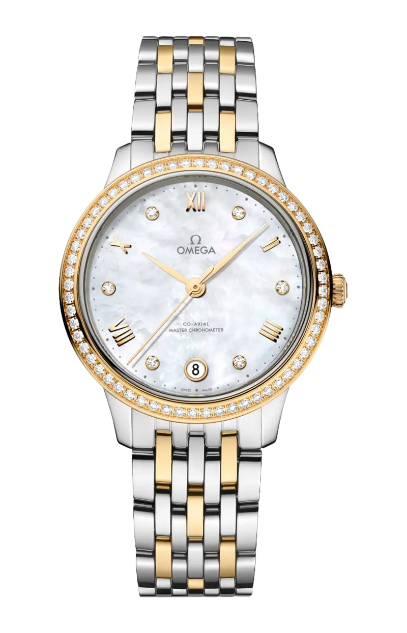 

De ville prestige 34 мм, сталь-желтое золото на стали-желтом золоте - 434.25.34.20.55.002 OMEGA