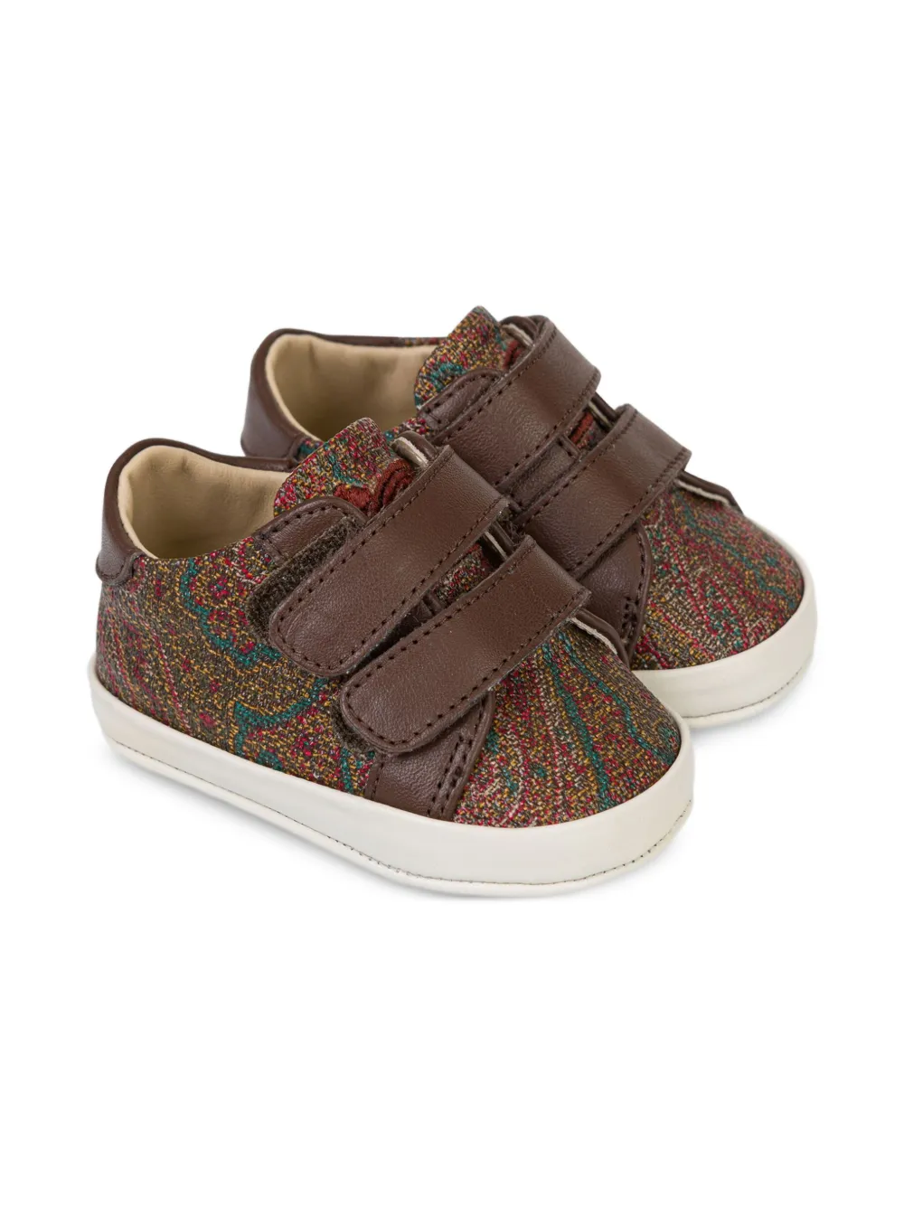 

Кроссовки с жаккардовым узором пейсли ETRO KIDS, коричневый