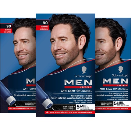 

Schwarzkopf Anti-Gray Tint Gel 90 Черный 80 мл Men Perfect