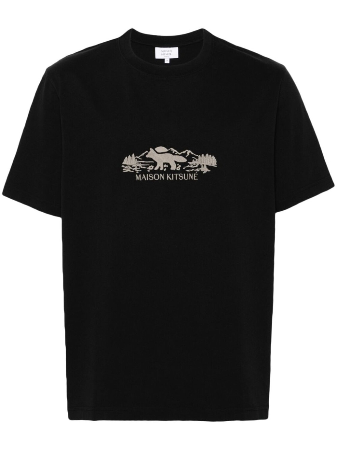 

Maison Kitsuné футболка Outdoor Profile Fox, черный