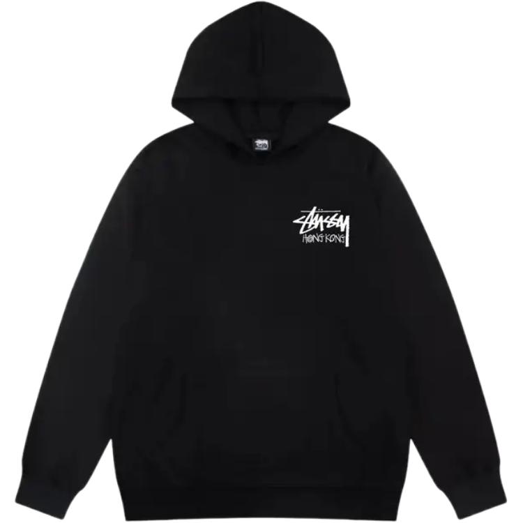 Толстовка унисекс с капюшоном, средней толщины, стандартного размера Stussy, taupe/ash hea ther — фото 3