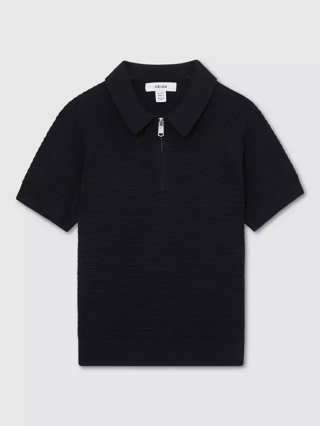 Детская футболка-поло с коротким рукавом Kids' Estate Reiss, Navy