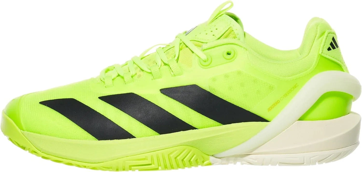 Кроссовки для тенниса Adizero Cybersonic 2, adidas, Lucid Lemon/Black/Off-white — фото 2
