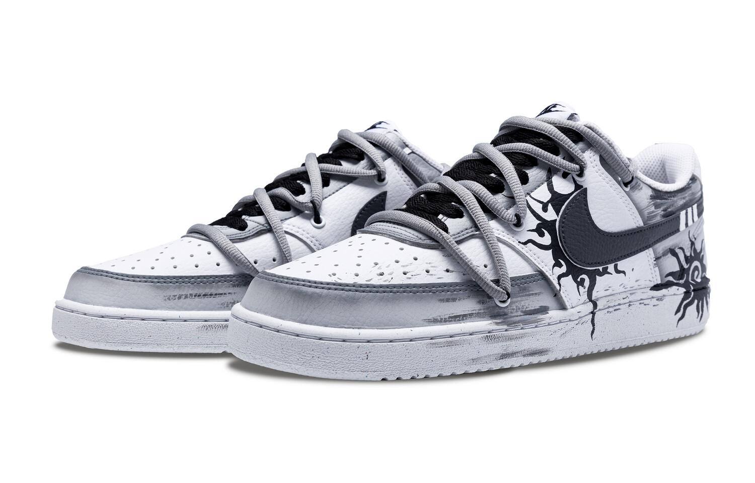 

Кроссовки Nike Court Vision 1 Skateboarding Shoes Women's Low-top Gray, серый