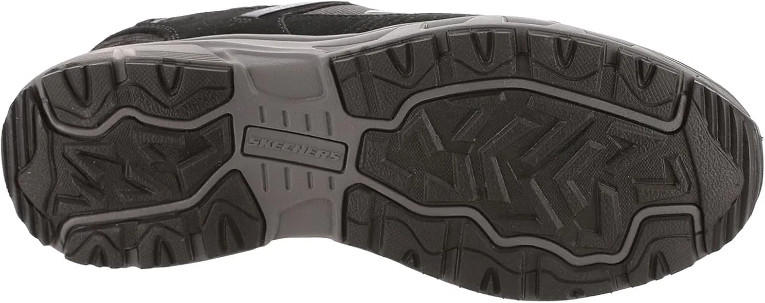Мужские походные кроссовки Skechers Oak Canyon, неизменно выигрывающие в категории "Лучший выбор", Black Dark Grey — фото 3