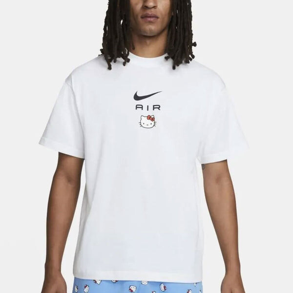 Футболка Nike x Hello Kitty Crossover Funny Cartoon Alphabet Pattern Printing Short Sleeve Asia Edition Unisex White, мультиколор — фото 4